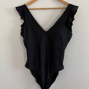 Summersalt Black V-Neck Swimsuit